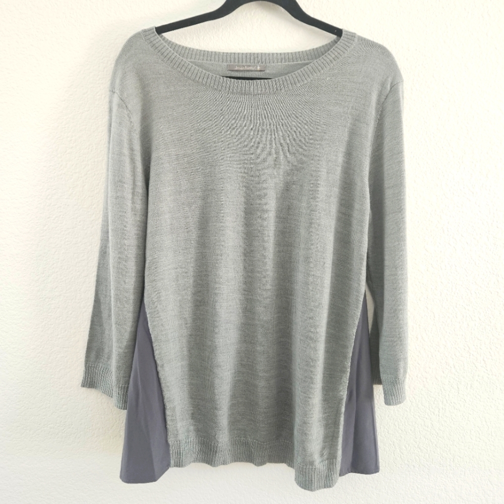 Smartwool Sweater Womens Large(?) Wool Neutral Base layer Lightweight Gray Knit